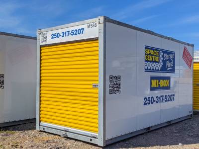 MI-BOX storage unit outside facility