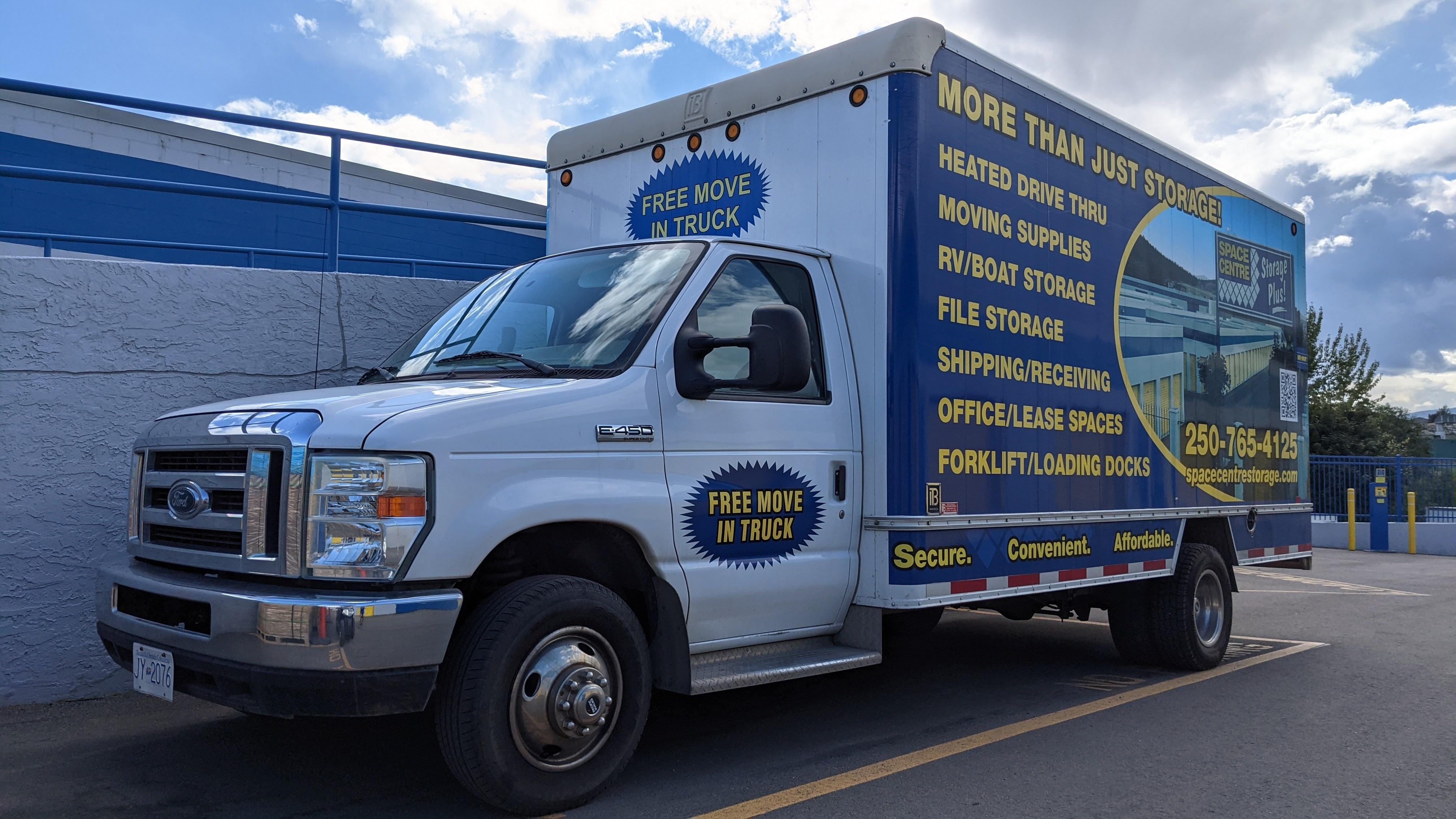 Did you know that Space Centre Storage offers a free moving truck within Kelowna?