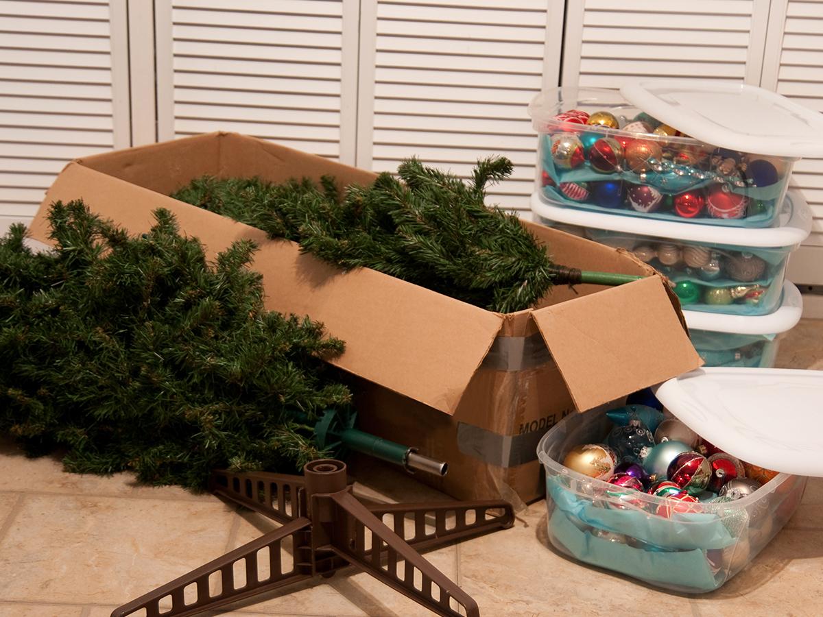 Keep your holiday decorations organized with proper storage.
