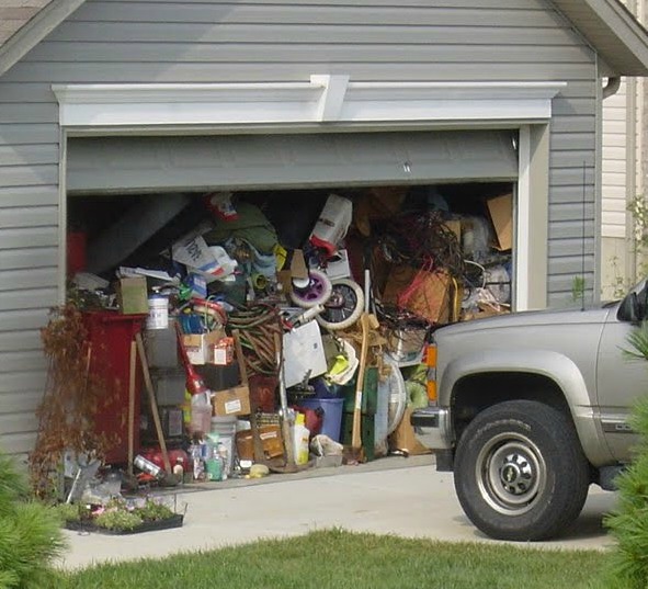 Garage Stuffed Full Of Items