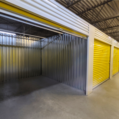 Spacious empty storage locker