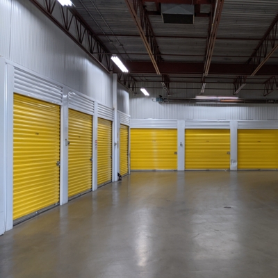 Rows of Self Storage Drive Up Lockers
