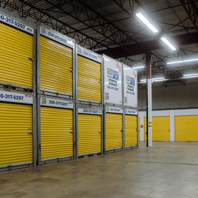 Stacked Mobile Storage Containers